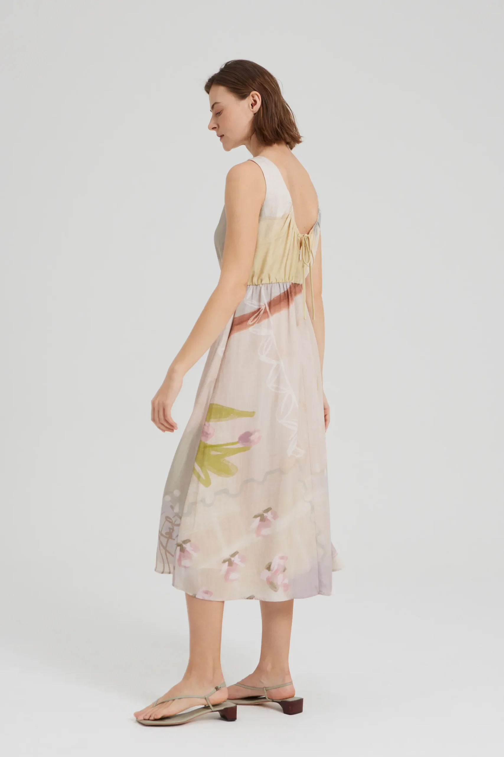 Estate Scoop-Back Midi Dress