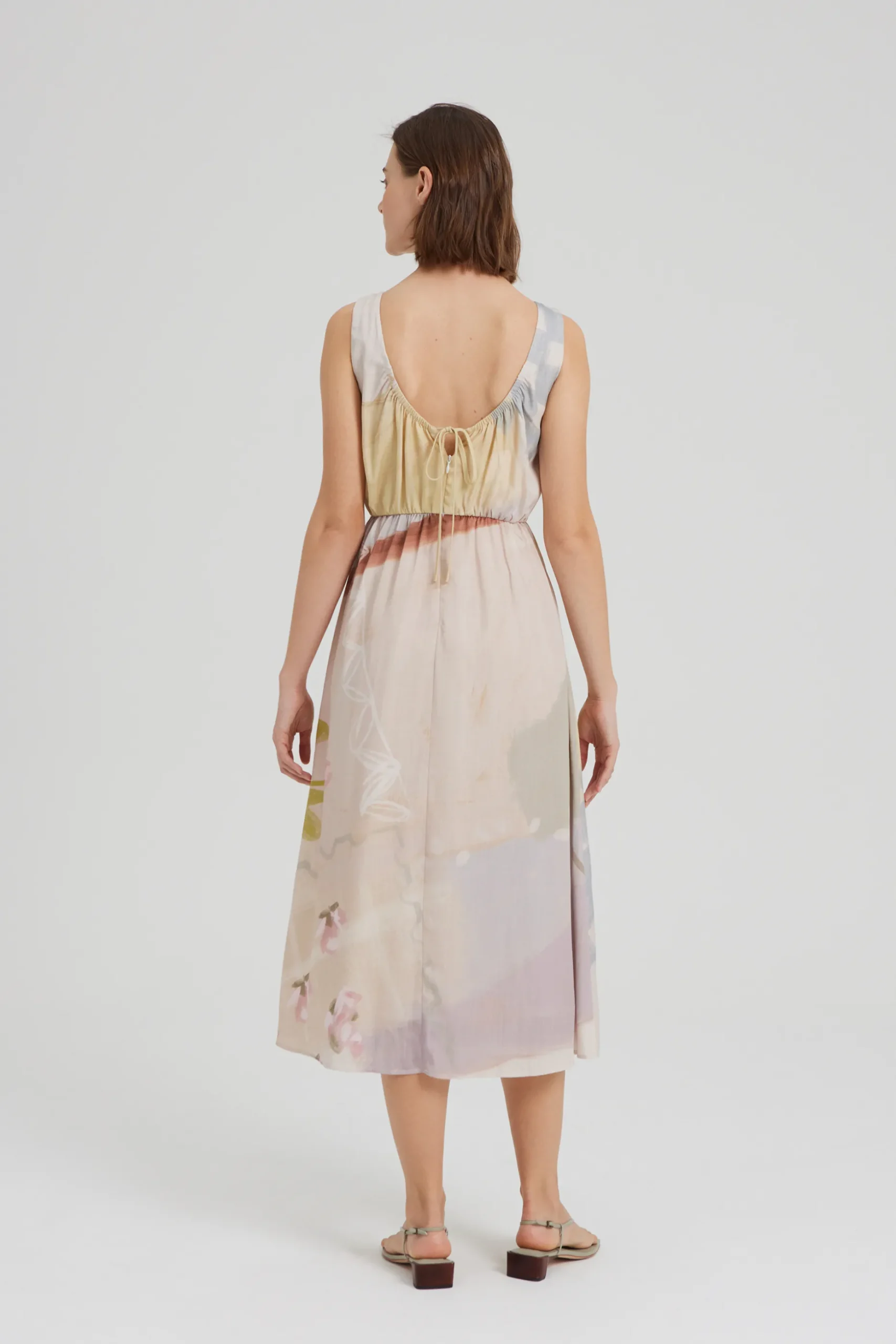 Estate Scoop-Back Midi Dress
