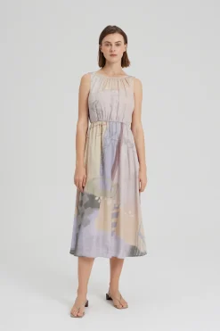 Estate Scoop-Back Midi Dress