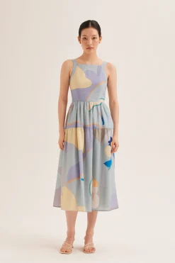 Fairground Tiered Midi Dress