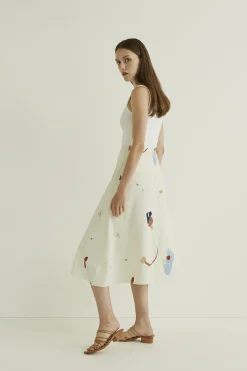 Fragments Midi Skirt