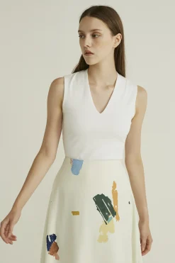 Fragments Midi Skirt