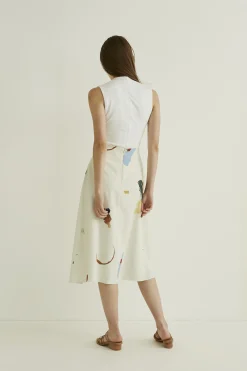 Fragments Midi Skirt