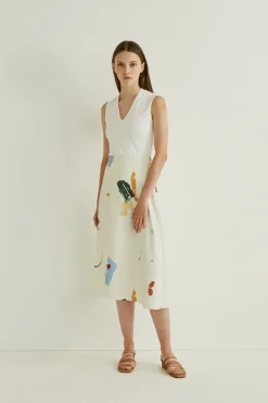 Fragments Midi Skirt