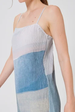 Frame Pleated Column Dress