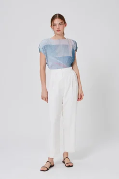 Frame Pleated Kaftan Top