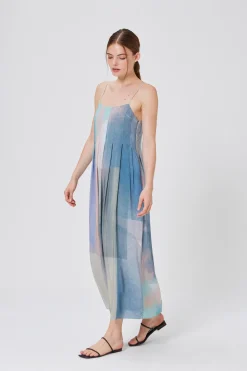 Frame Pleated Tent Dress