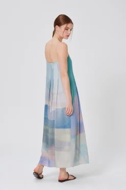 Frame Pleated Tent Dress