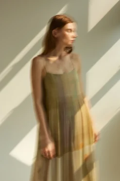Frame Pleated Tent Dress