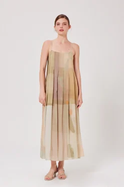 Frame Pleated Tent Dress