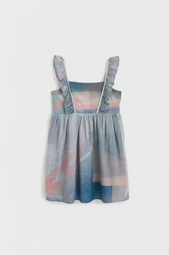 Frame Ruffle Sleeve Dress