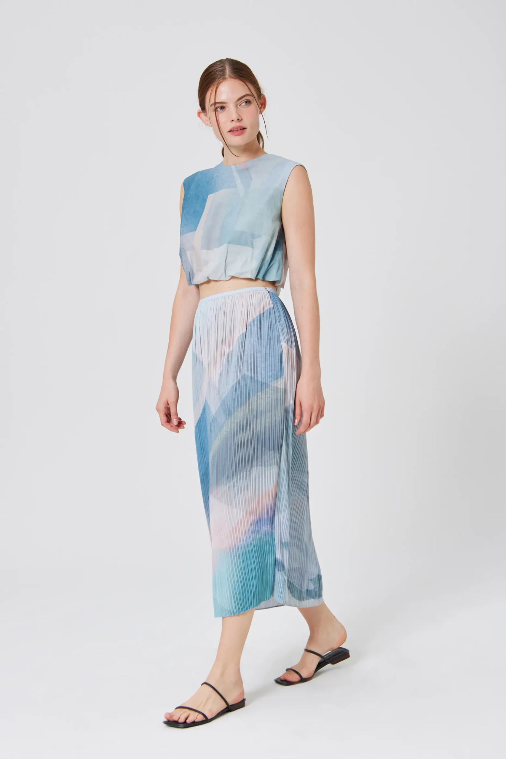 Frame Smocked Crop Top