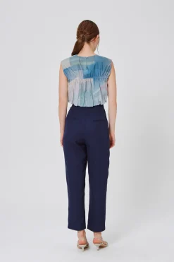 Frame Smocked Crop Top