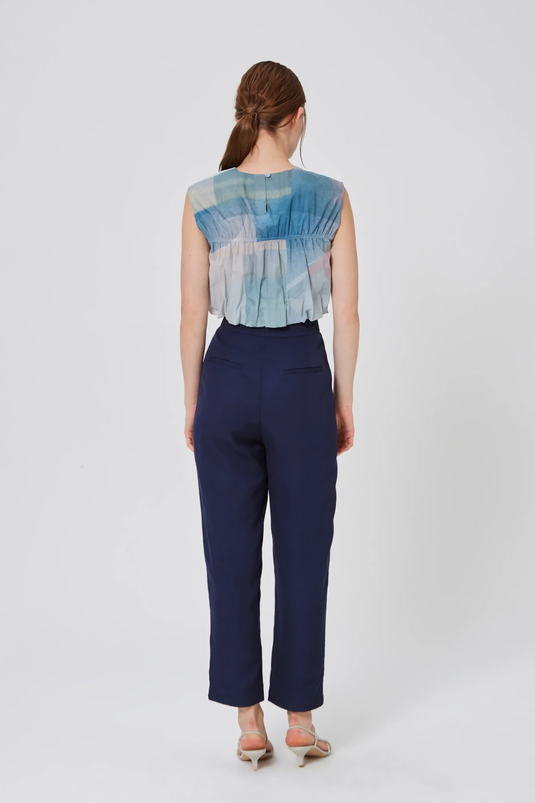 Frame Smocked Crop Top