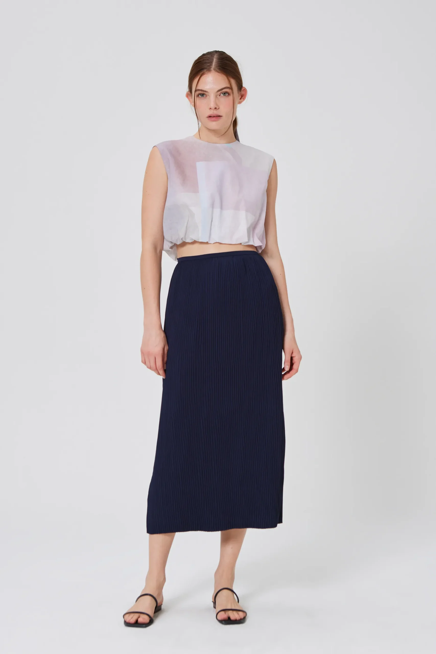 Frame Smocked Crop Top