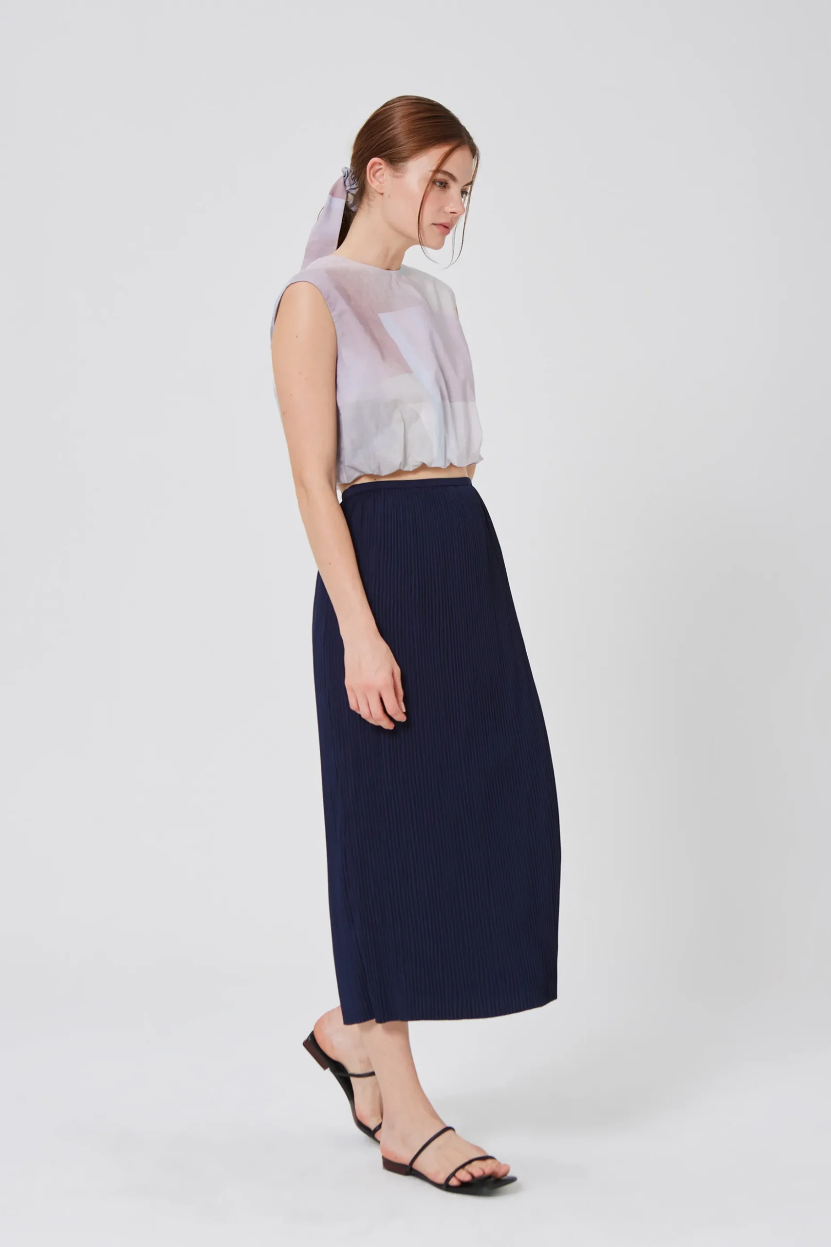 Frame Smocked Crop Top