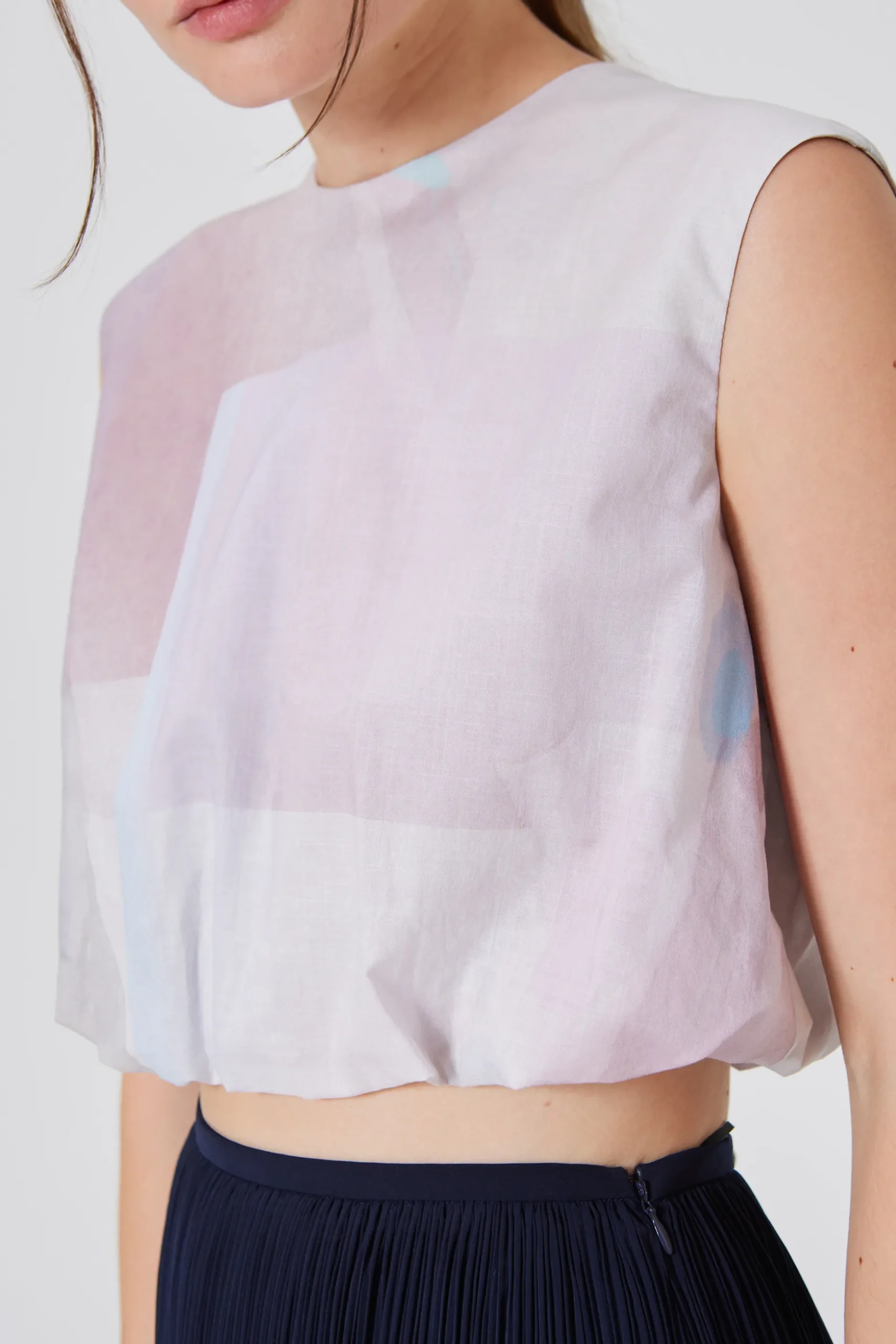 Frame Smocked Crop Top