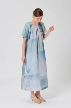 Frame Smocked Midi Dress