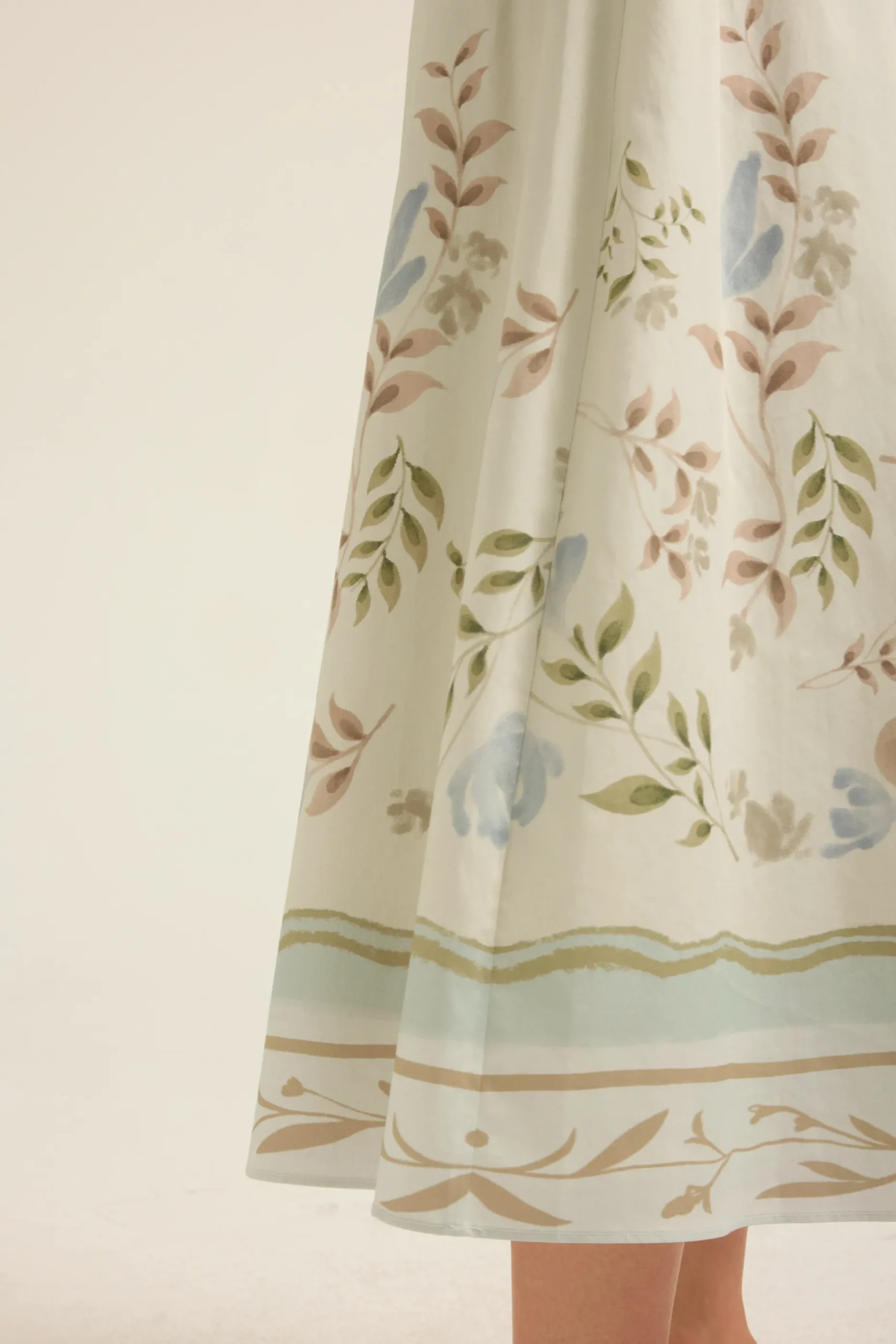 Garden Cotton Midi Skirt
