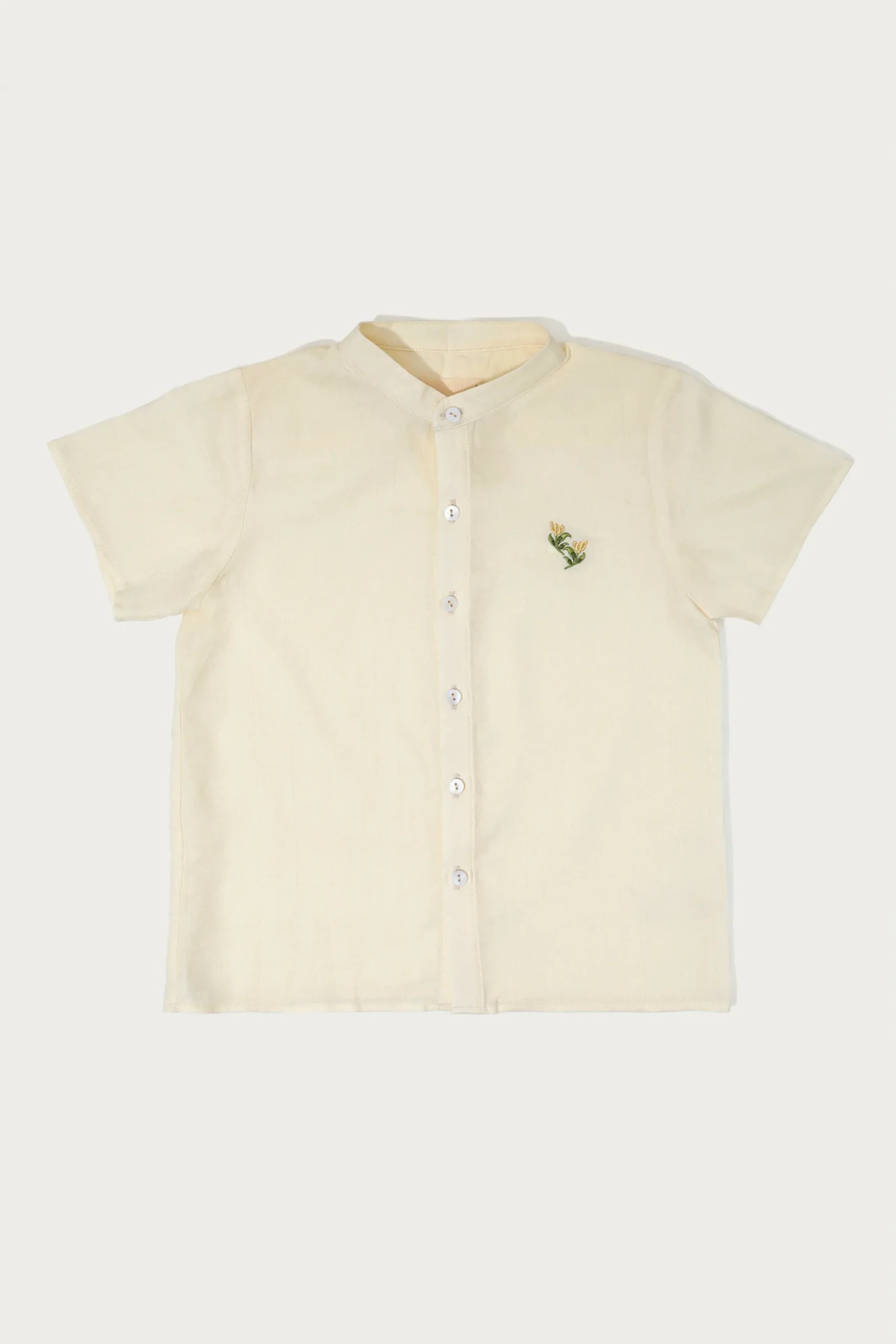 Garden Embroidered Boy’s Shirt