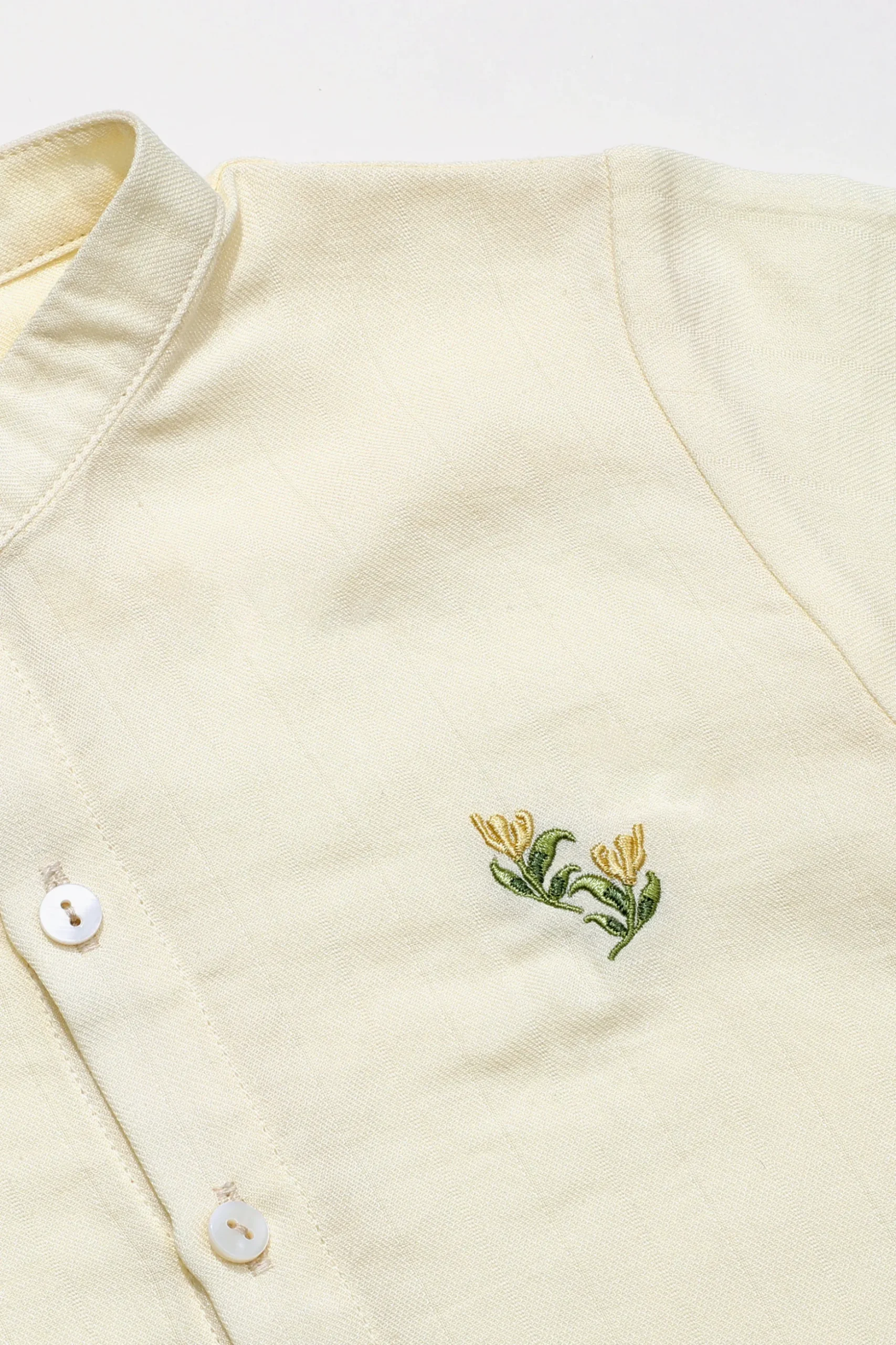 Garden Embroidered Boy’s Shirt