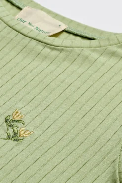 Garden Embroidered Knit Tee