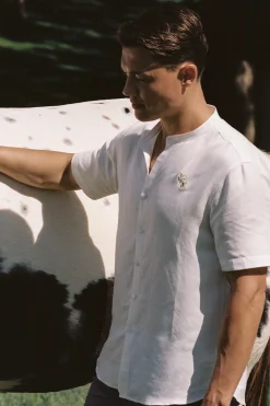 Garden Mandarin Collar Shirt