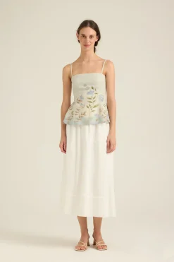 Garden Peplum Cami Top