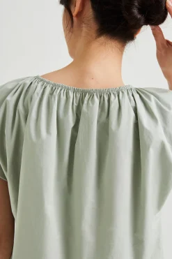 Gathered Cap Sleeve Top