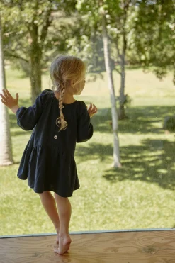 Gathered Curved Seam Dress