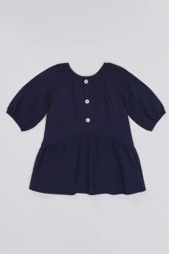 Gathered Curved Seam Dress