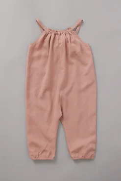Gathered Linen Jumpsuit