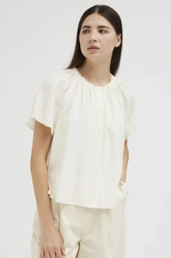 Gathered Rayon Top