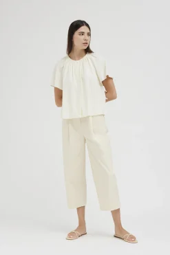 Gathered Rayon Top