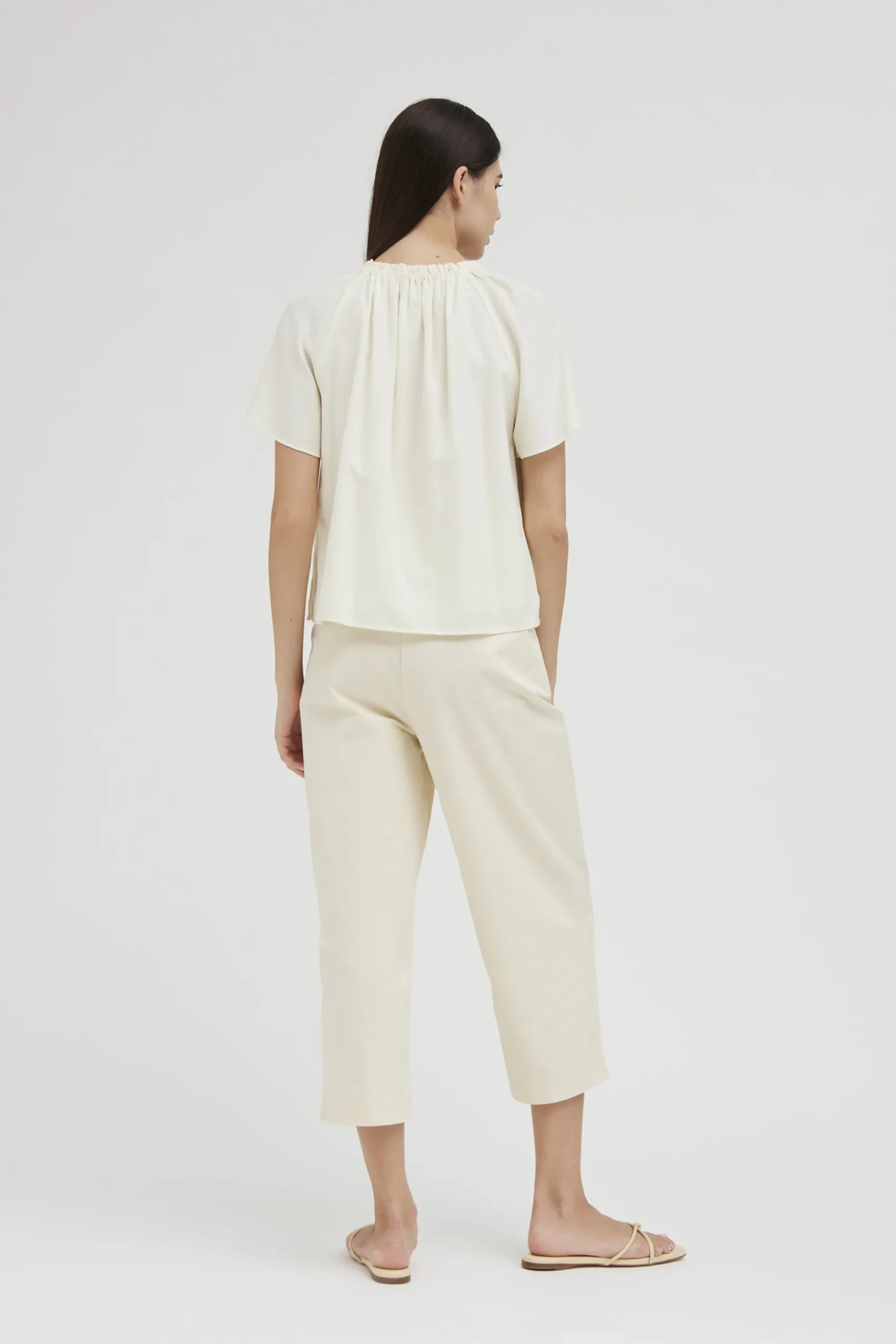 Gathered Rayon Top