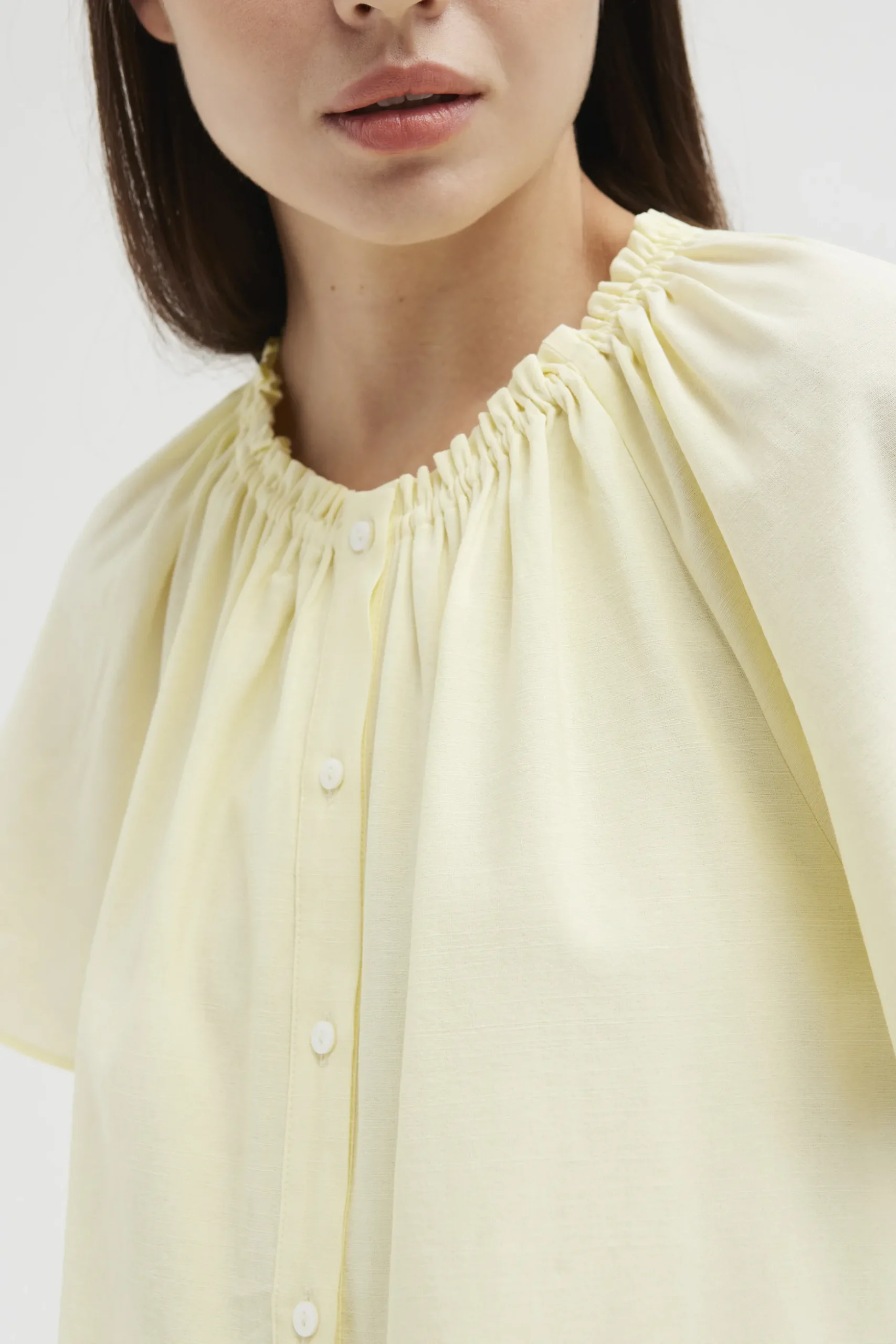 Gathered Rayon Top