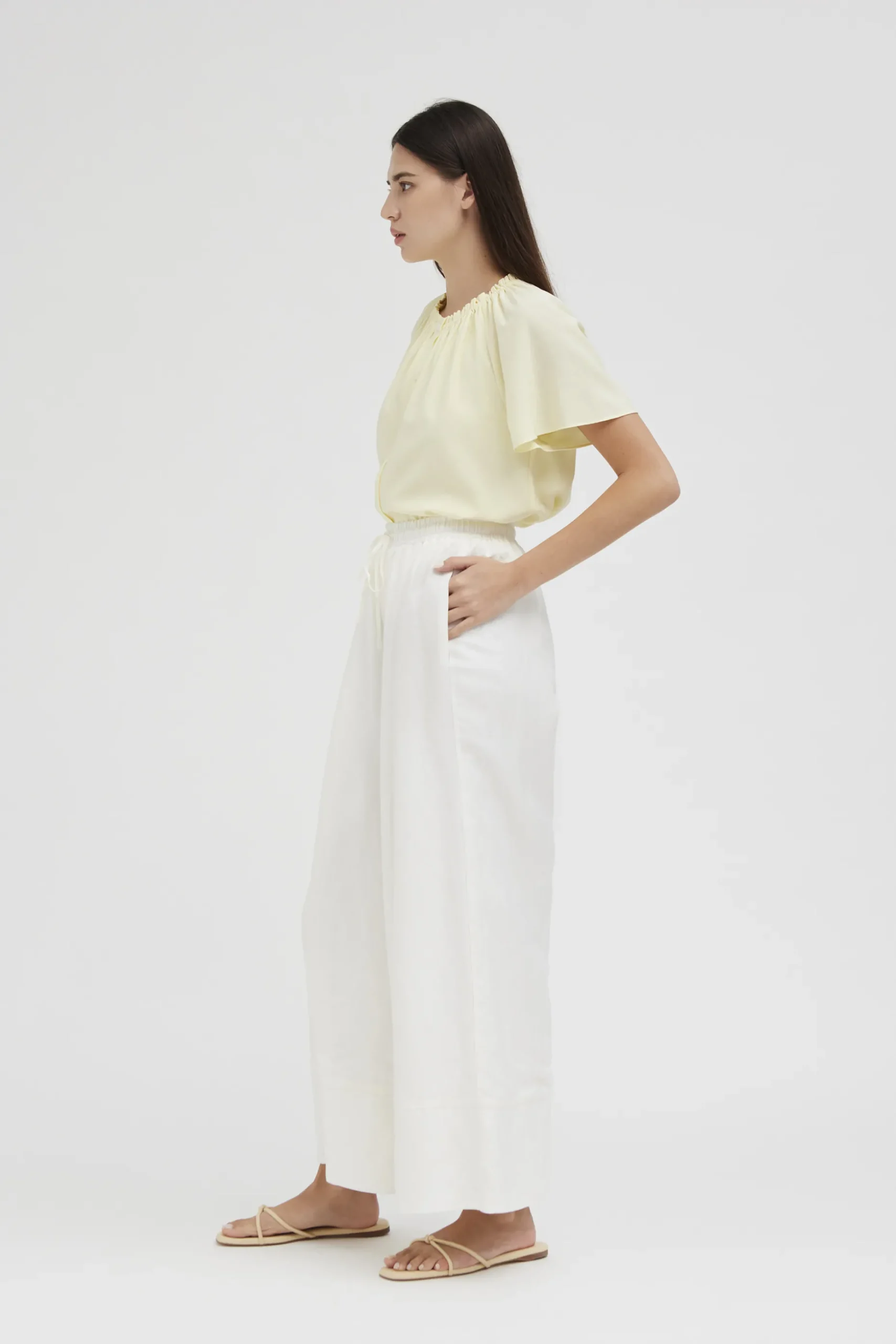 Gathered Rayon Top