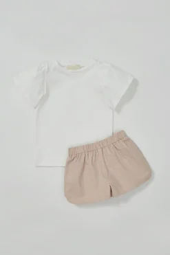 Gathered Sleeve Tee