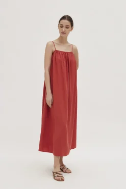 Gathered Tent Dress
