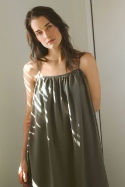 Gathered Tent Dress