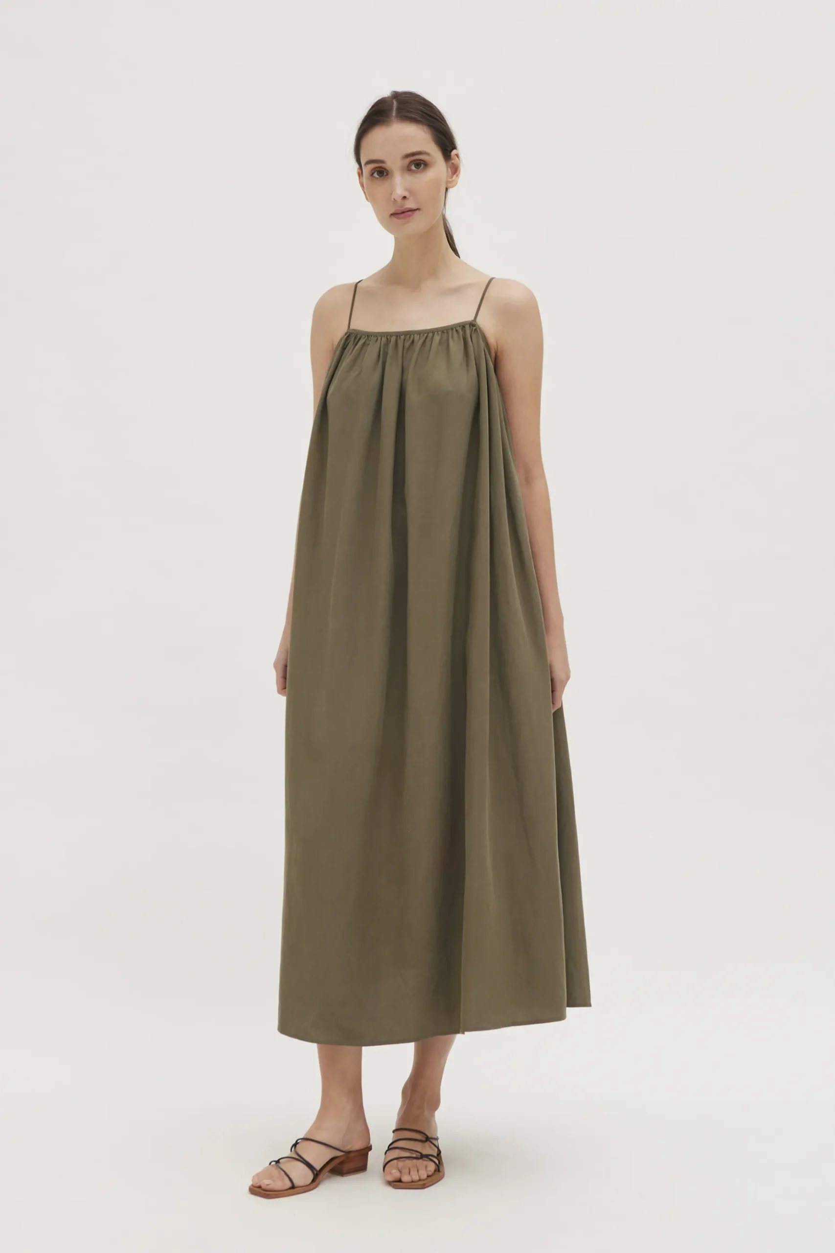 Gathered Tent Dress