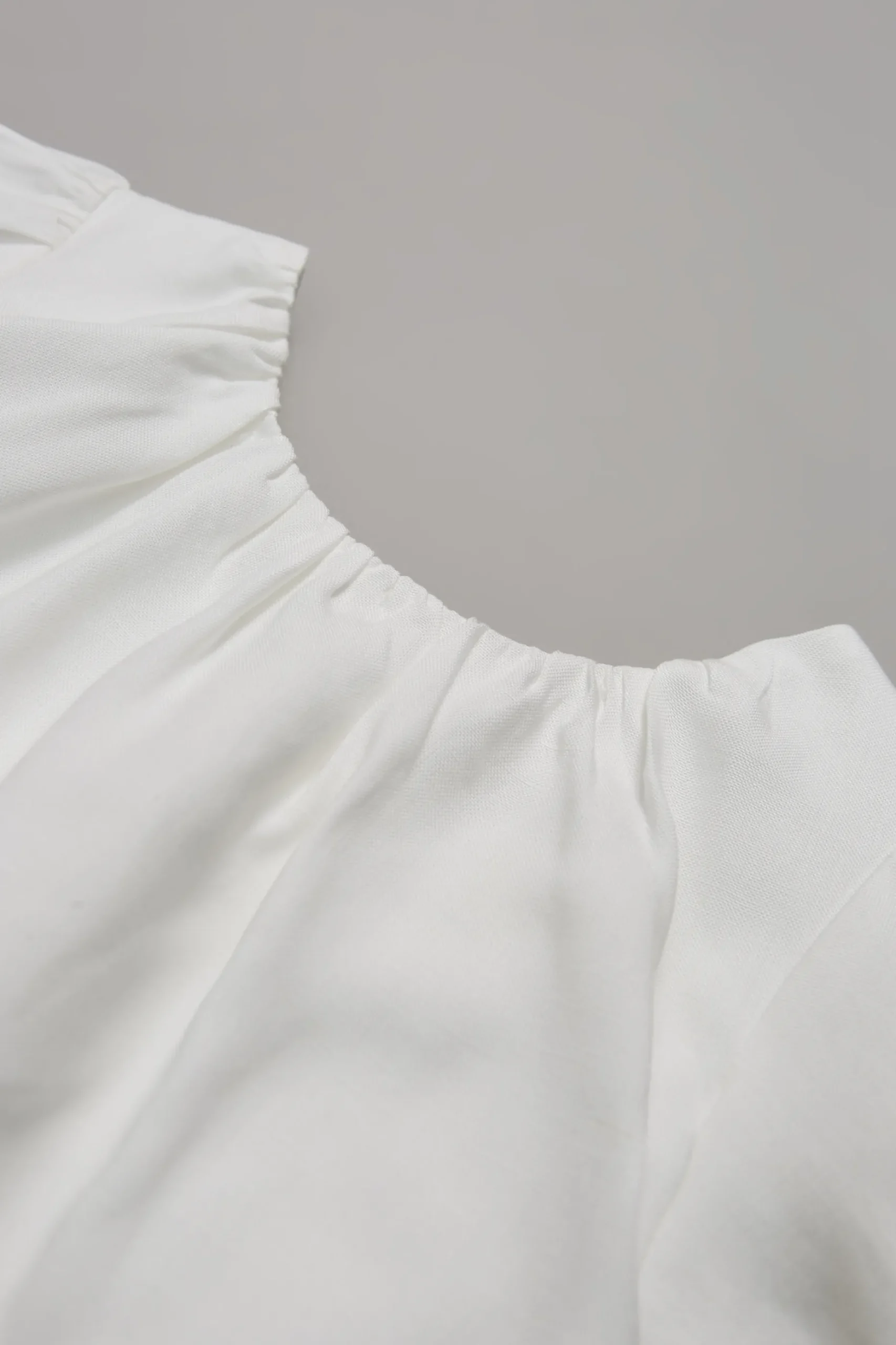 Gathered Viscose Top