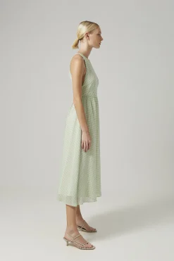Gingham Midi Dress