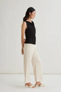 High-Waisted Longline Pants