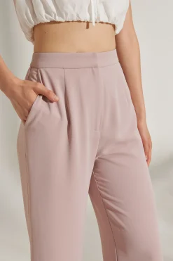 High-Waisted Longline Pants