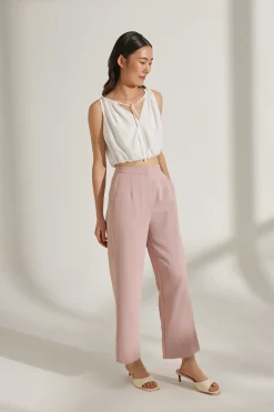 High-Waisted Longline Pants