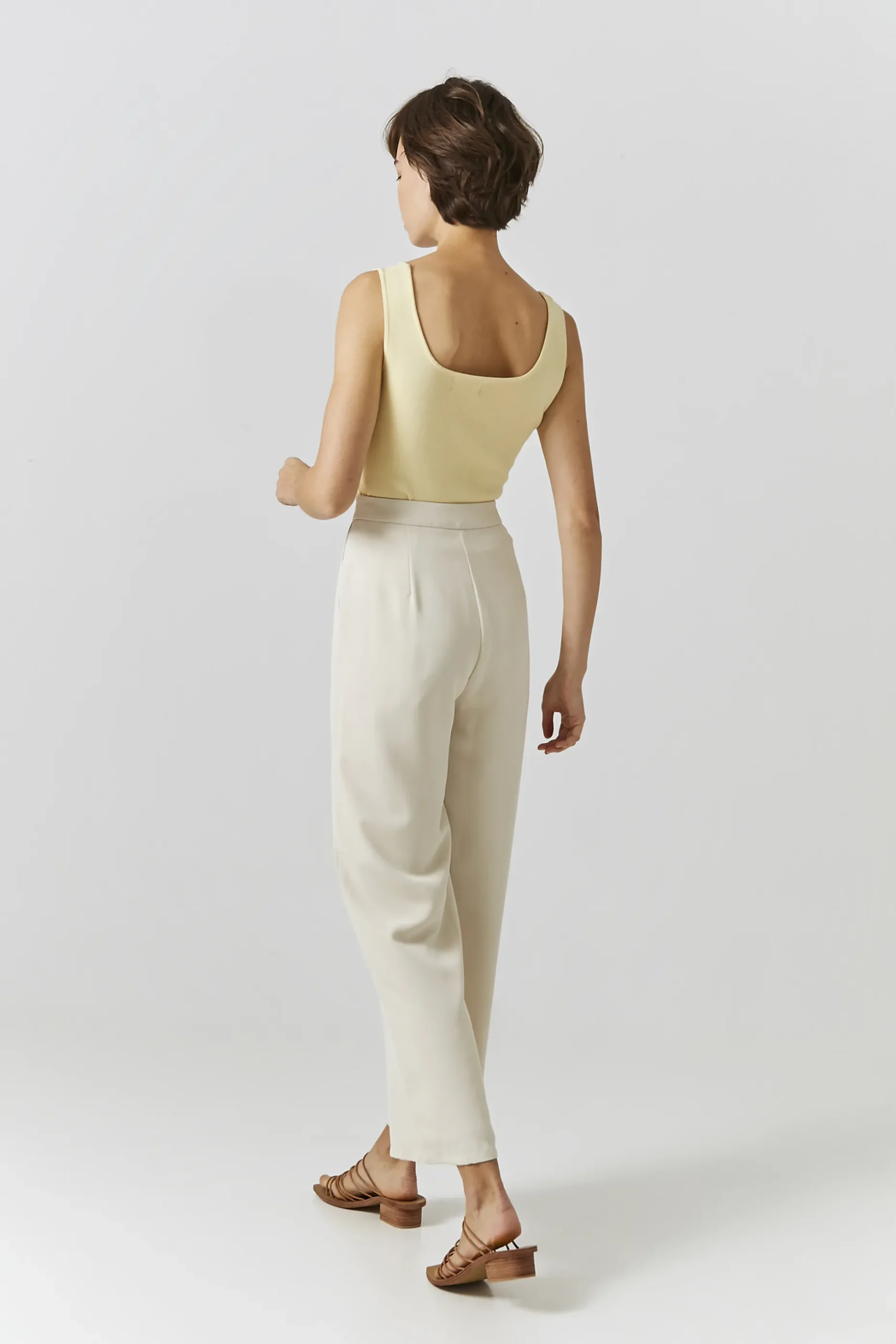 High-Waisted Longline Pants