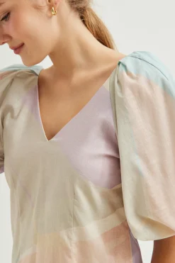 Interlude Puff-Sleeve Shift Dress