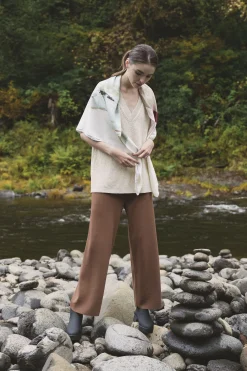 Knit Full-Length Pants