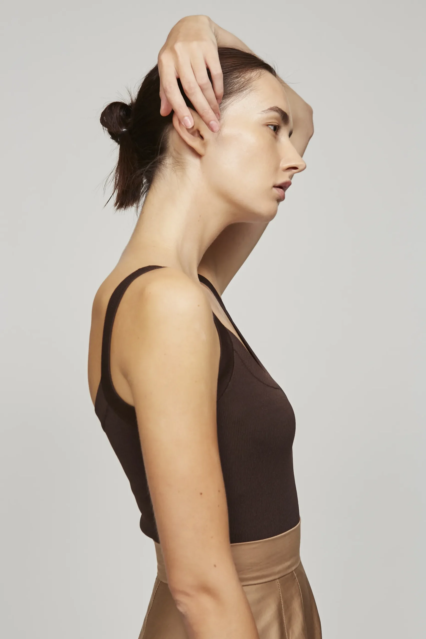 Knitted Scoop Tank Top